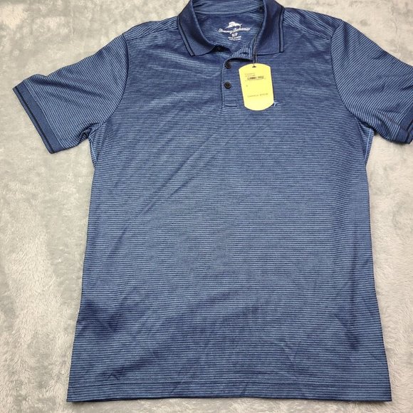 Tommy Bahama Men's Coastline Pinstripe Small‎  Polo Shirt MSRP $110.00 NWT - Picture 8 of 9